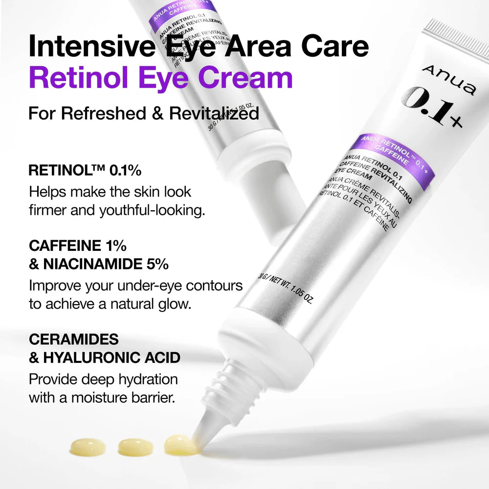 Retinol 0.1 Caffeine Revitalizing Eye Cream 30g