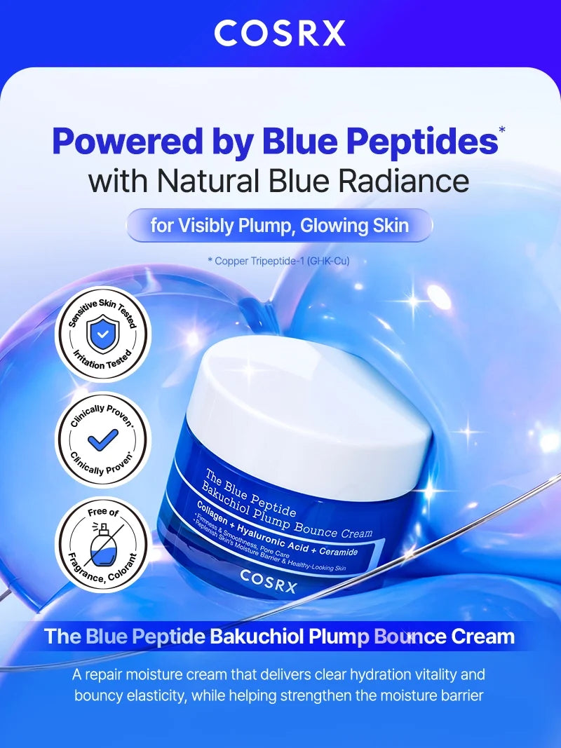 The Blue Peptide Bakuchiol Plump Bounce Cream 50ml