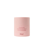 Minimalist front view of the House of Hur Purifying Cleansing Balm 50ml pink container on a white background.