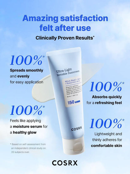 Ultra-Light Invisible Sunscreen SPF50 PA++++ 50ml
