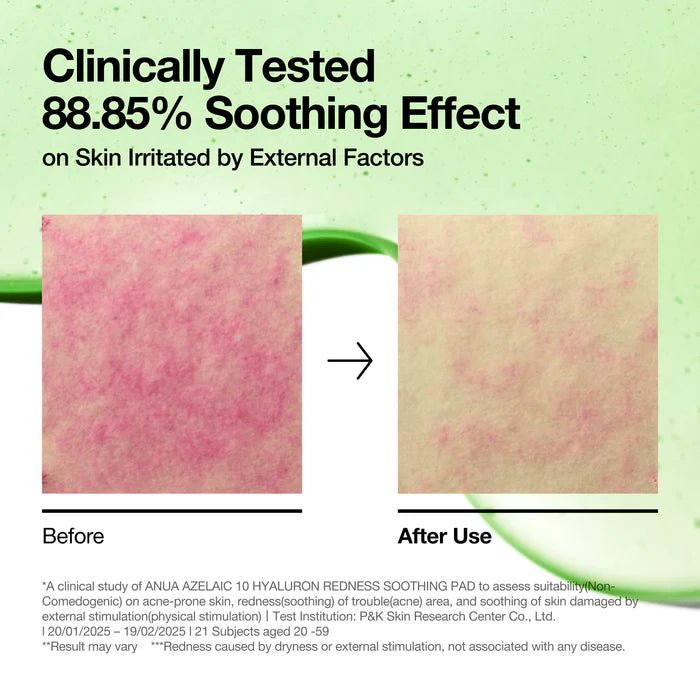 Buy Anua Azelaic 10 Hyaluron Redness Soothing Pad 180ml Online in Saudi Arabia - YASHIE SA
