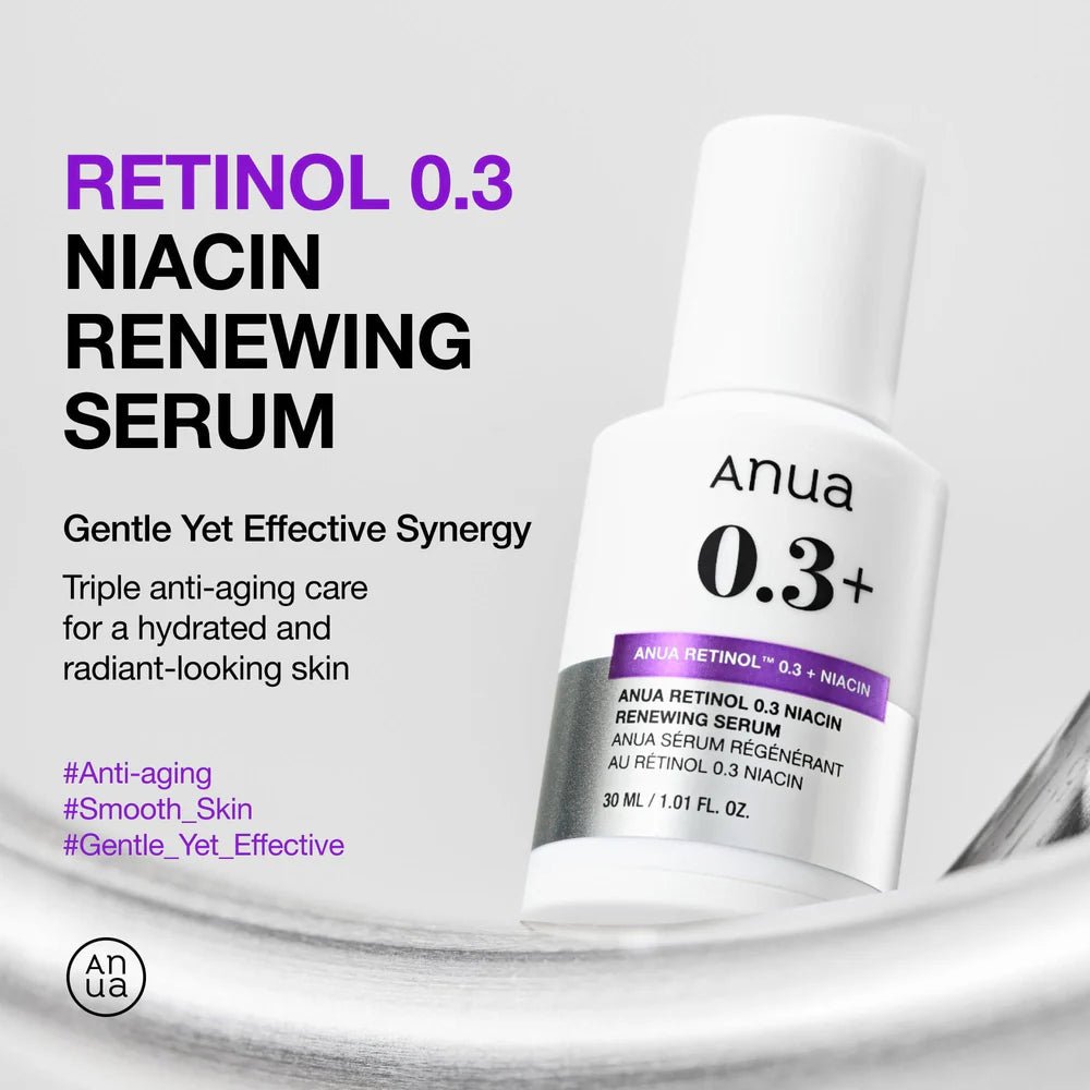 Buy Anua Nano Retinol 0.3% Niacin Renewing Serum 30ml Online in Saudi Arabia - YASHIE SA
