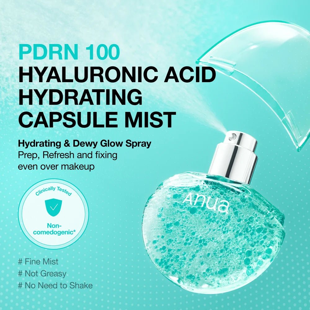 Buy Anua PDRN Hyaluronic Acid Hydrating Capsule Mist 30ml Online in Saudi Arabia - YASHIE SA