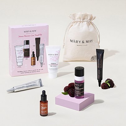 Buy Beauty Offers FREE Mary & May Intense Moisture Care Travel Kit (5pcs) Online in Saudi Arabia - YASHIE SA