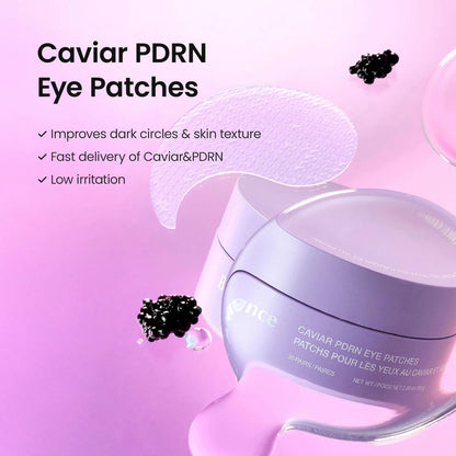 Biodance Caviar PDRN Eye Patches highlighted for dark circle improvement and low irritation.