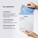 Biodance Hydro Cera-nol Real Deep Mask packaging showing key ingredients like D-Panthenol and Ceramide.