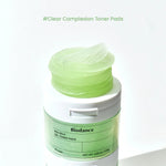 Close-up of a stack of green Sea Kelp Gel Toner Pads showing their translucent gel texture.