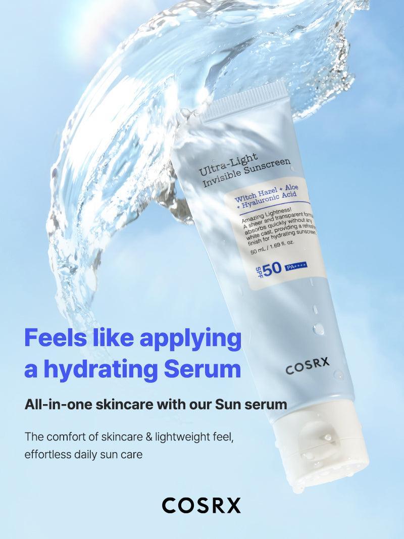 Buy Cosrx Ultra-Light Invisible Sunscreen SPF50 PA++++ 50ml Online in Saudi Arabia - YASHIE SA