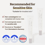 Product packaging of Dr. Reju-All PDRN Cream with dermatological testing information for sensitive skin on a white background.
