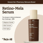 Promotional banner for Dr. Reju-All Retino-Mela Serum, labeled as Korea’s No.1 pharmacy skincare brand.
