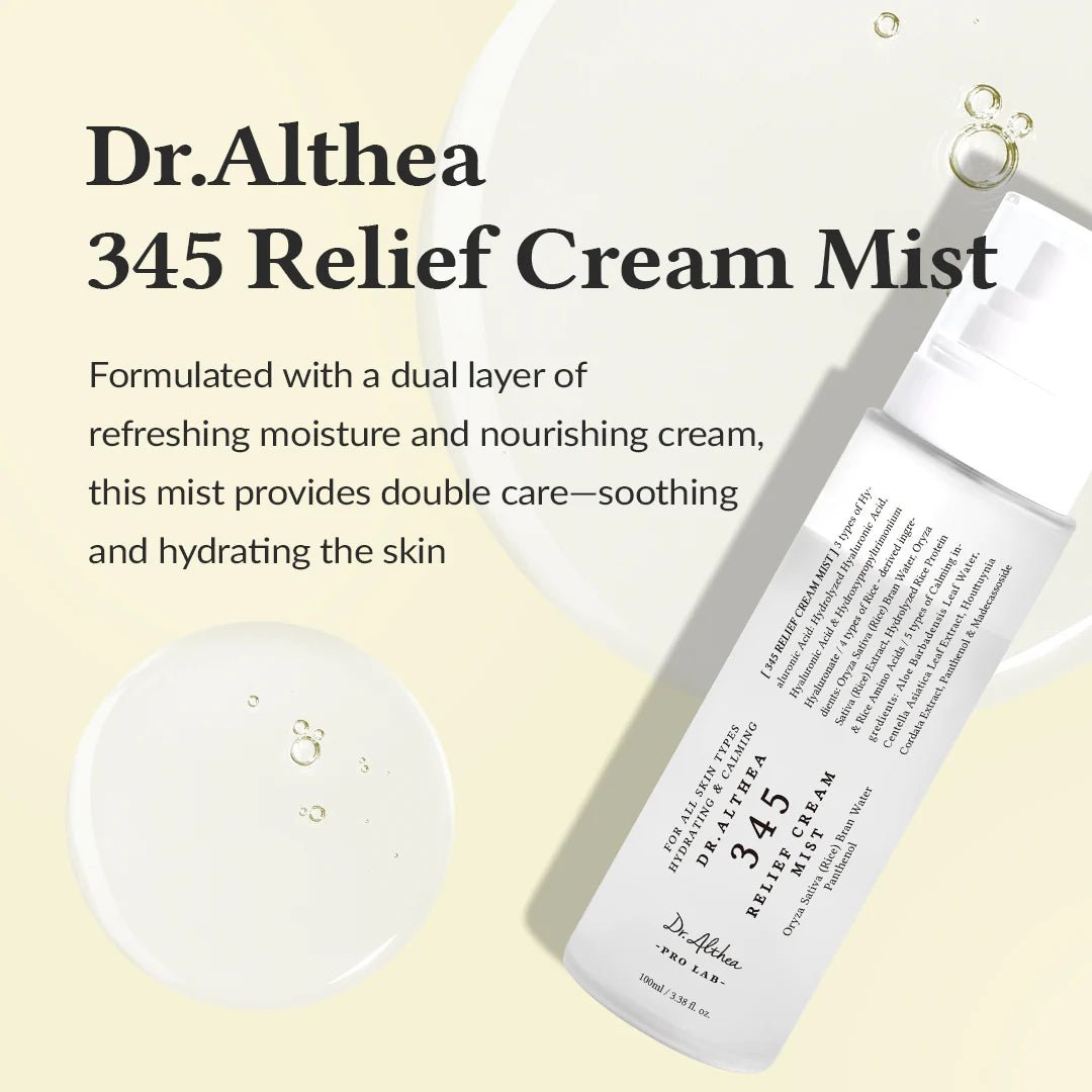 Buy Dr.Althea 345 Relief Cream Mist 100ml Online in Saudi Arabia - YASHIE SA