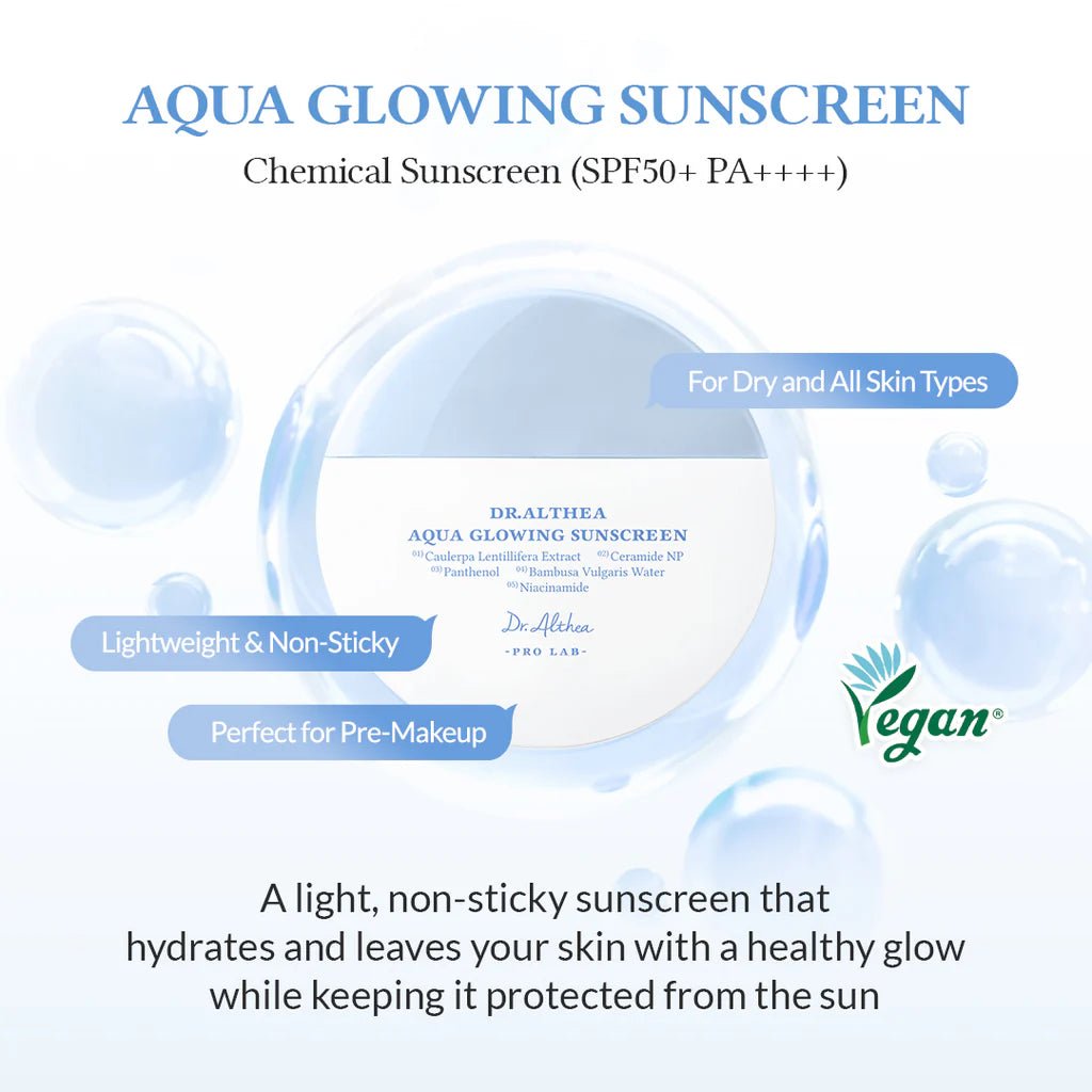 Buy Dr.Althea Aqua Glowing Sunscreen 45ml Online in Saudi Arabia - YASHIE SA