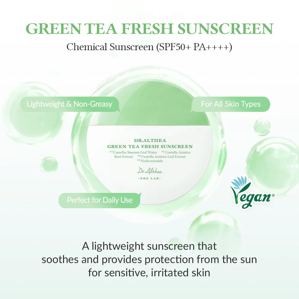 Buy Dr.Althea Green Tea Fresh Sunscreen 45ml Online in Saudi Arabia - YASHIE SA