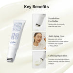 Benefits of hands-free application and anti-aging eye care.