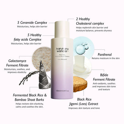 Buy HaruHaru Wonder Black Rice Probiotics Barrier Essence 120ml Online in Saudi Arabia - YASHIE SA