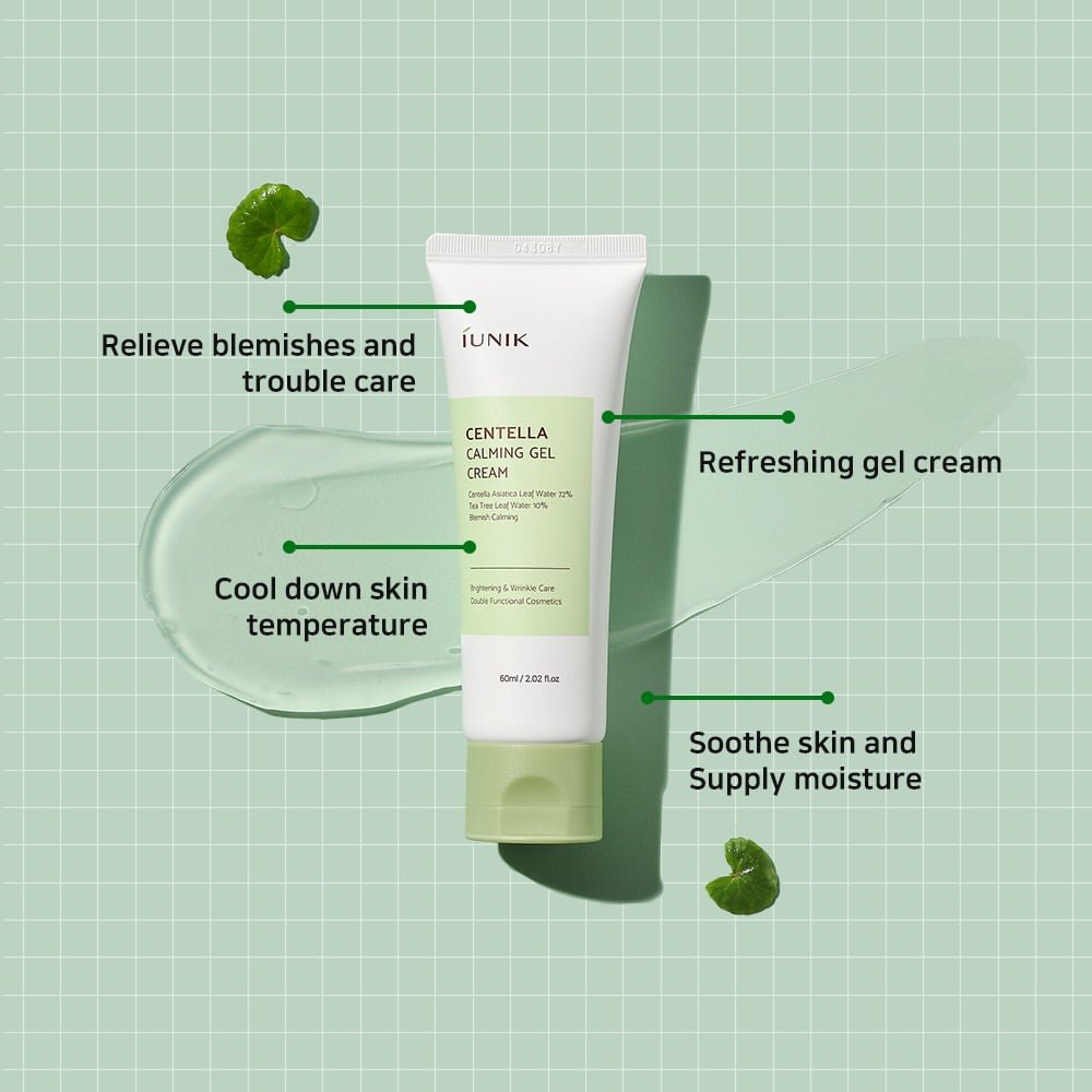 Buy iUNIK Centella Calming Gel Cream 60ml Online in Saudi Arabia - YASHIE SA