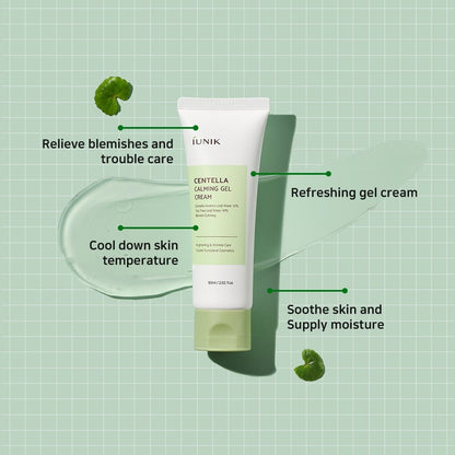 Buy iUNIK Centella Calming Gel Cream 60ml Online in Saudi Arabia - YASHIE SA