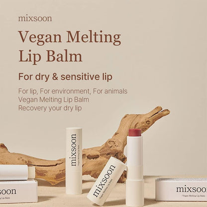 Buy Mixsoon Vegan Melting Lip Balm (Dry Rose) 4.1g Online in Saudi Arabia - YASHIE SA