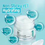Key ingredients of Numbuzin No.1 Cream including Niacinamide, Panthenol, and Centella.