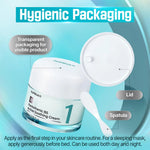 Numbuzin No.1 Pantothenic B5 Cream hygienic packaging with lid and spatula.
