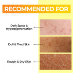 Skin concerns addressed by No.5 Toner: dark spots, dullness, and rough, dry texture.