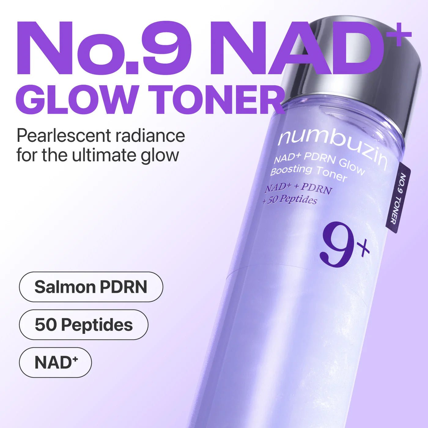 Buy Numbuzin No.9 NAD PDRN Glow Boosting Toner 150ml Online in Saudi Arabia - YASHIE SA