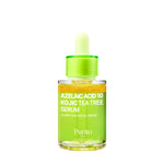 A bottle of Purito Azelaic Acid 10 Kojic Tea Tree Serum on a white background.