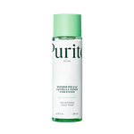 Studio product shot of the 200ml Purito Wonder Releaf Centella Toner Unscented bottle on a white background.