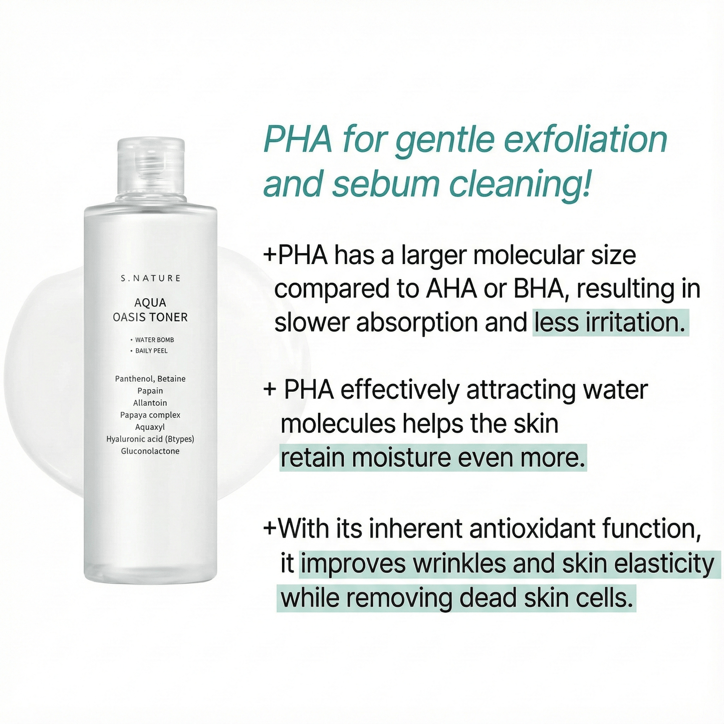 Buy S.NATURE Aqua Oasis Toner 300ml Online in Saudi Arabia - YASHIE SA