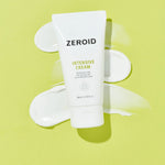 Tube of Zeroid Intensive Cream on a light green background