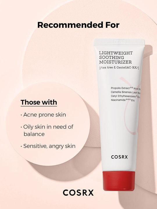 Buy Cosrx AC Collection Lightweight Soothing Moisturizer 80ml Online in Saudi Arabia - YASHIE SA