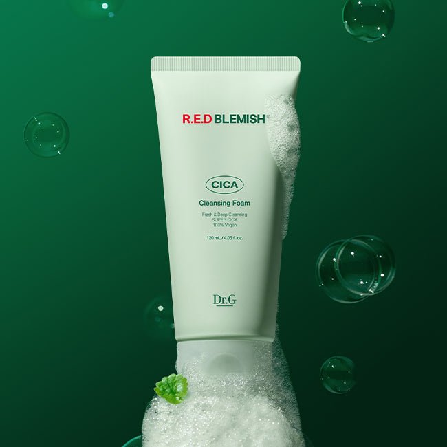 Buy Dr G Red Blemish Cica Cleansing Foam 120ml Online in Saudi Arabia - YASHIE SA