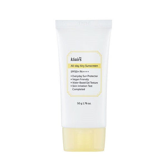 Buy Klairs All-day Airy Sunscreen 50ml Online in Saudi Arabia - YASHIE SA