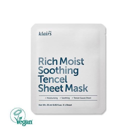 Buy Klairs Rich Moist Soothing Tencel Sheet Mask 25ml x 10 Pcs Online in Saudi Arabia - YASHIE SA