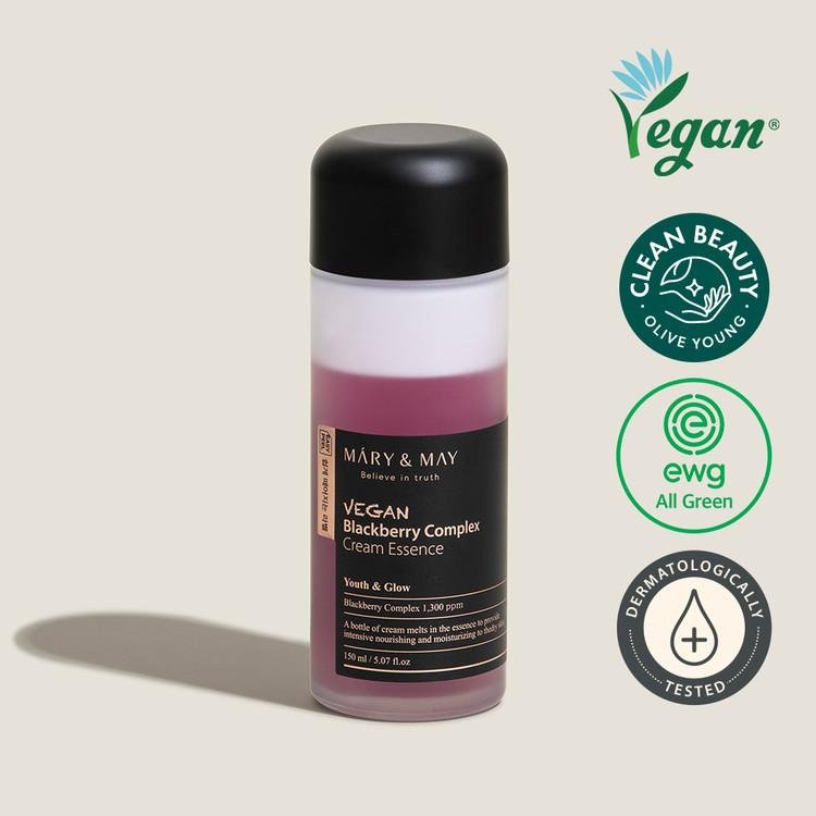 Buy Mary & May Vegan Blackberry Complex Cream Essence 140ml Online in Saudi Arabia - YASHIE SA