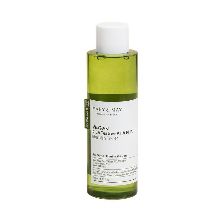 Buy Mary & May Vegan CICA Tea Tree AHA PHA Toner 200ml Online in Saudi Arabia - YASHIE SA