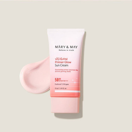 Buy Mary & May Vegan Primer Glow Sun Cream SPF50+ PA++++ 50ml Online in Saudi Arabia - YASHIE SA