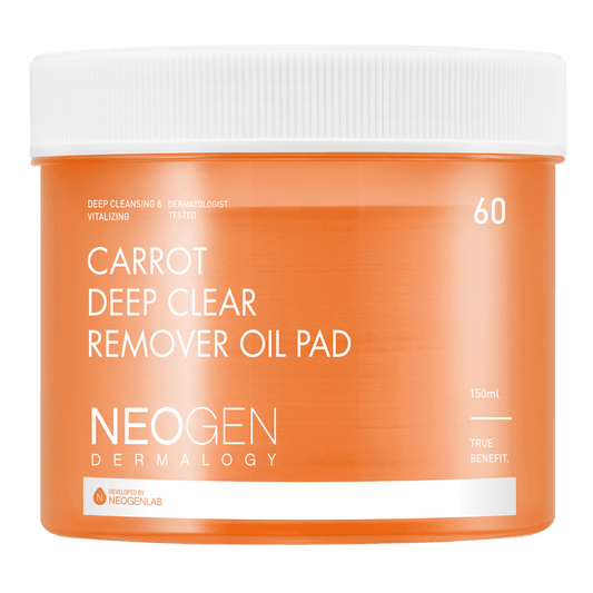 Buy Neogen Dermalogy Carrot Deep Clear Oil Pad 150ml (60 Pads) Online in Saudi Arabia - YASHIE SA