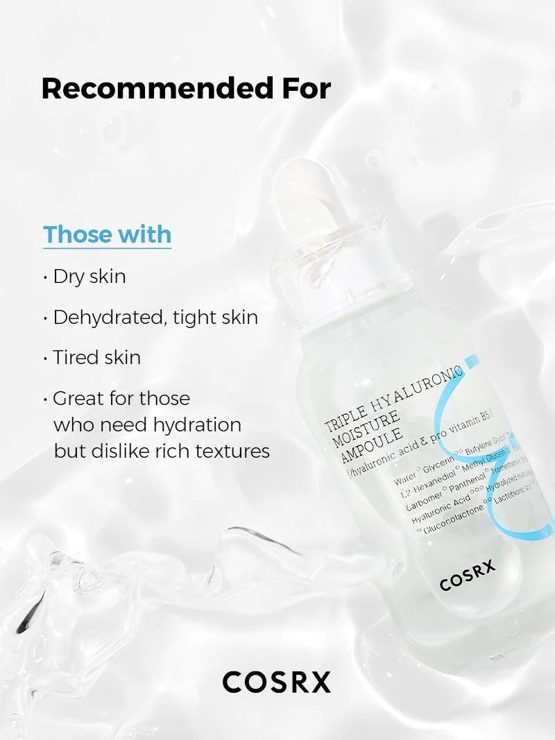 Buy Cosrx Hydrium Triple Hyaluronic Moisture Ampoule 40ml Online in Saudi Arabia - YASHIE SA