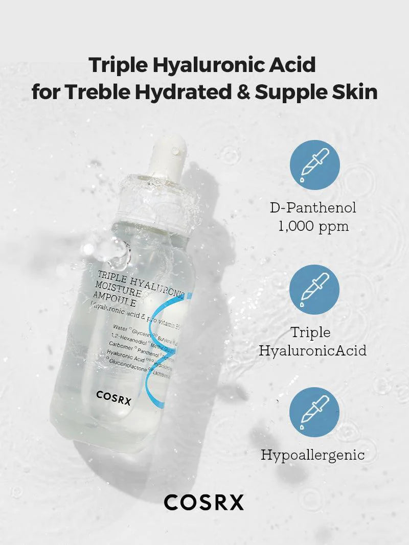 Buy Cosrx Hydrium Triple Hyaluronic Moisture Ampoule 40ml Online in Saudi Arabia - YASHIE SA