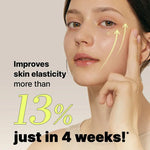 Infographic showing 13% improvement in skin elasticity after 4 weeks of COSRX Retinol 0.3 usage.