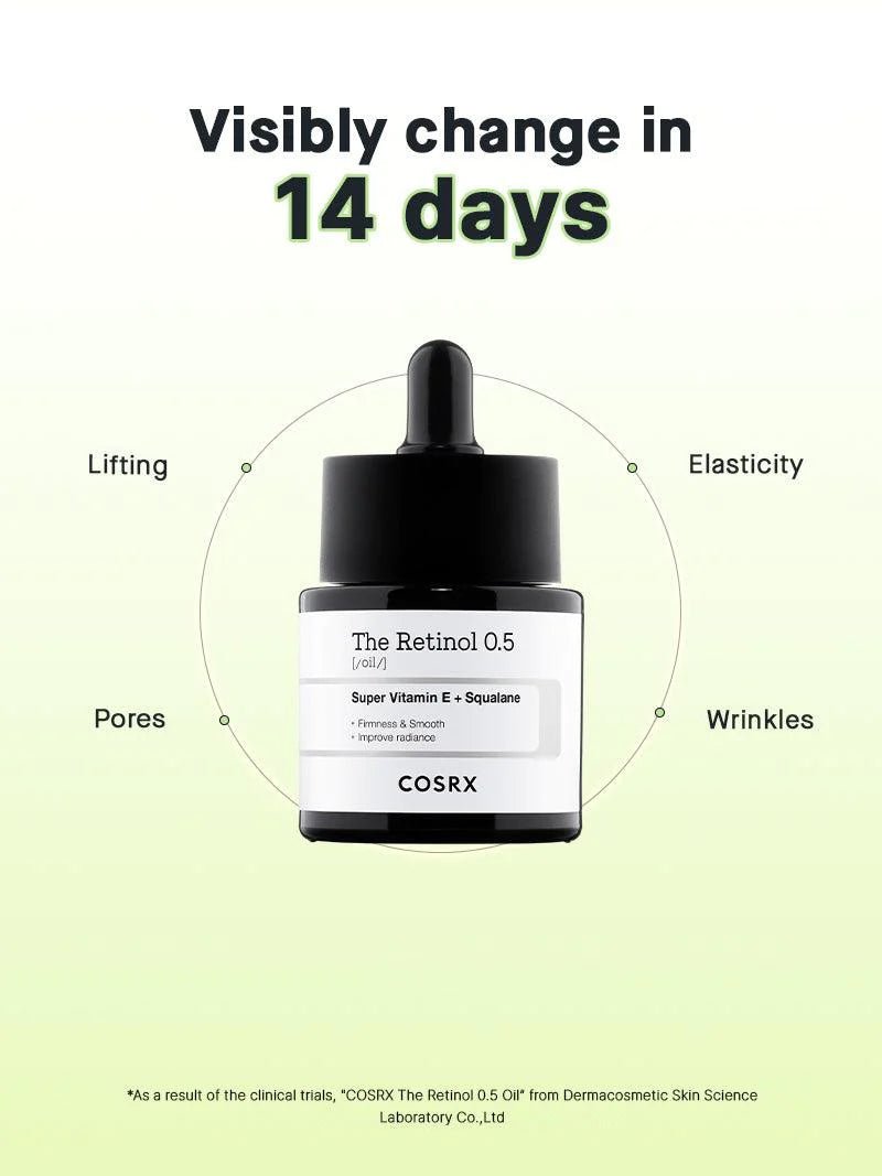 Buy Cosrx The Retinol 0.5 Oil 20ml Online in Saudi Arabia - YASHIE SA