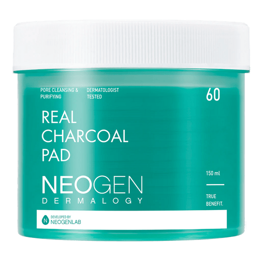 Buy Neogen Dermalogy Real Charcoal Pad 150ml (60 Pads) Online in Saudi Arabia - YASHIE SA