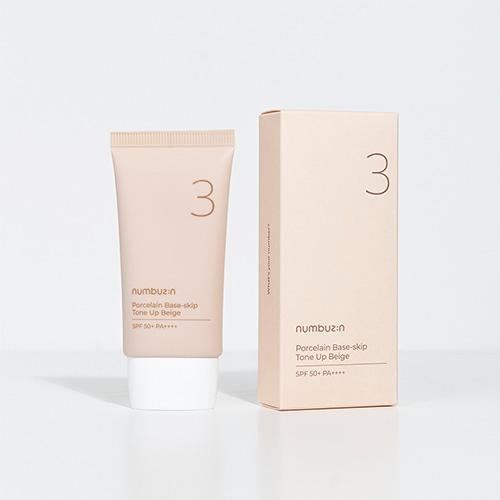 Buy Numbuzin No.3 Porcelain Base-skip Tone Up Beige 50ml Online in Saudi - YASHIE SA