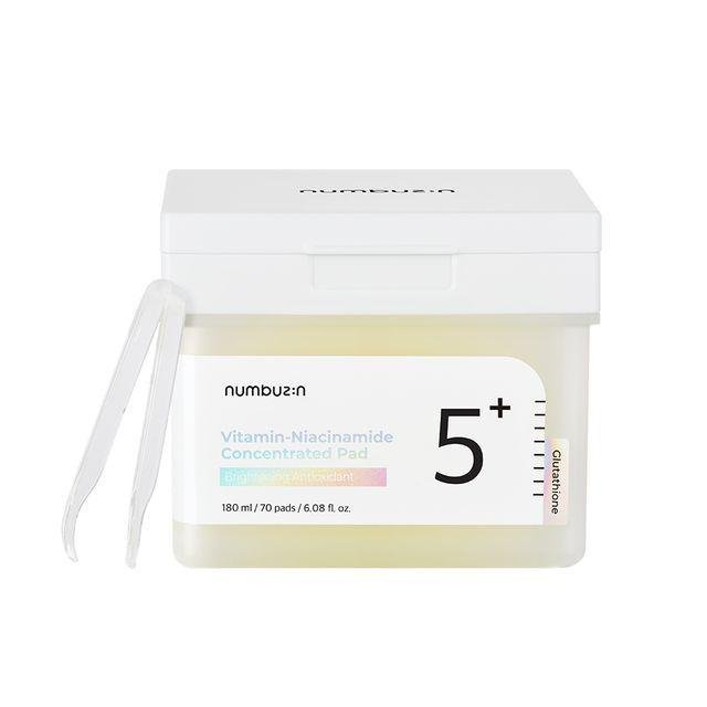 Buy Numbuzin No.5 Vitamin-Niacinamide Concentrated Pad 70Pads 180ml Online in Saudi Arabia - YASHIE SA