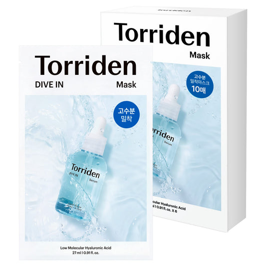 Buy Torriden DIVE IN Low Molecular Hyaluronic Acid Mask Sheet 10 Pcs Online in Saudi Arabia - YASHIE SA